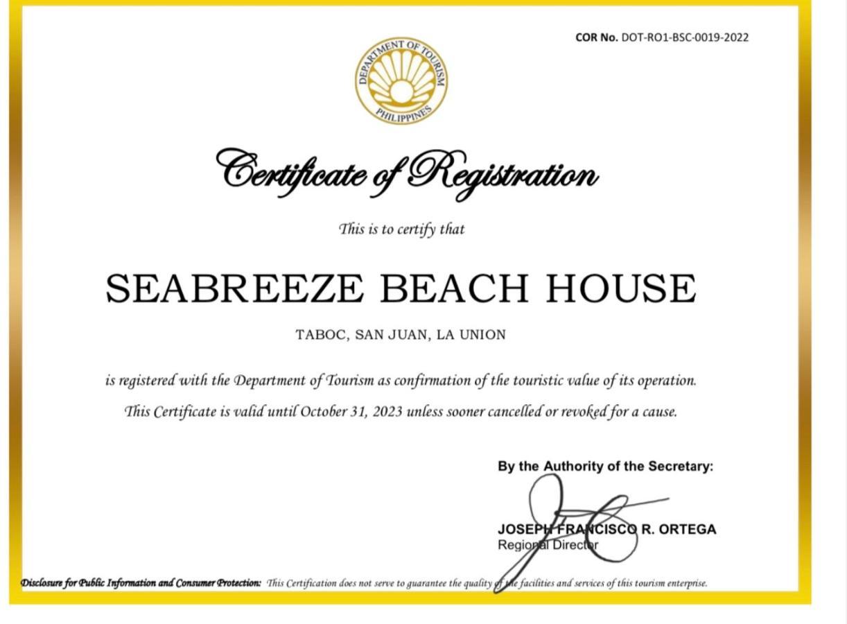 Seabreeze Beachfront Home And Cottages New Management San Juan (La Union) Esterno foto